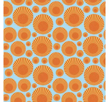Adhésif meuble soleil années 70 - TenStickers