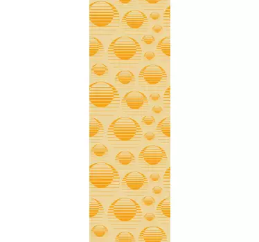 Sticker pour Frigo Tirage au soleil rétro - TenStickers