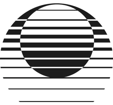 Autocollant Geometrique Tirage au soleil rétro - TenStickers