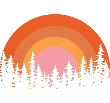 Sticker Mural Soleil vintage - TenStickers