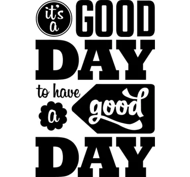 Sticker texte good day - TenStickers