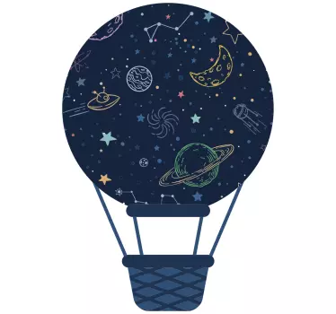 Sticker Mural Espace Ballon d'espace aérien - TenStickers