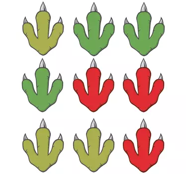 stickers muraux dinosaure Empreinte de dinosaure - TenStickers