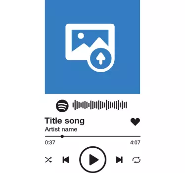 Autocollant Personnalisé Texte et image spotify - TenStickers