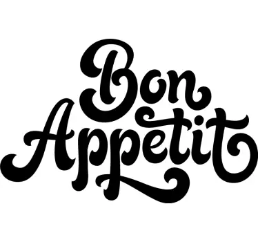 Sticker Texte bon appétit - TenStickers