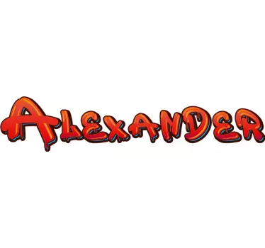 Sticker texte nom personnalisé élégant - TenStickers