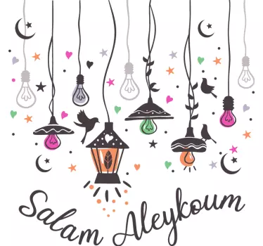 Autocollant Oriental Bienvenue avec un design arabe - TenStickers