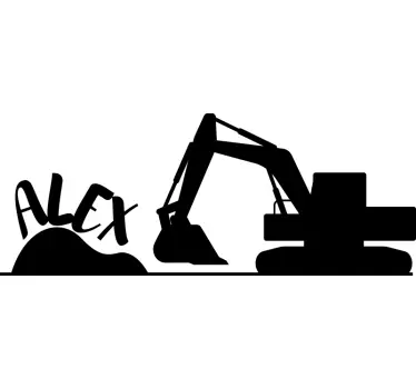 Autocollant Personnalisé Chantier avec nom personnalisé - TenStickers