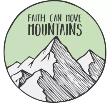 Sticker citation citation motivante montagne - TenStickers