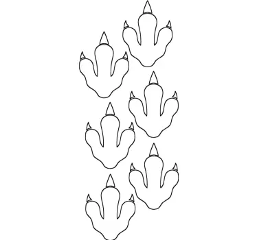 Stickers muraux Griffe de pied de dinosaure - TenStickers