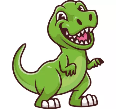 Sticker dinosaure style dessin animé - TenStickers