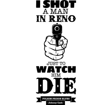 Sticker texte Folsom Prison - TenStickers