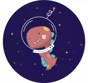 Stickers muraux dinosaure Espace t-rex - TenStickers