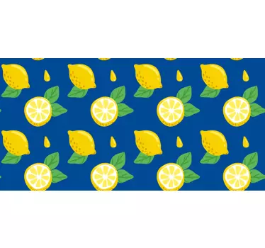 Sticker Meuble Main dessiner des citrons - TenStickers