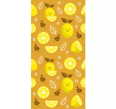 Sticker samsung imprimé citron joyeux - TenStickers