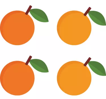 Autocollant Fruit Oranges élégantes - TenStickers