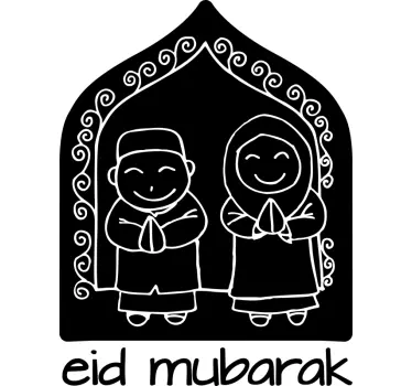 Sticker oriental personnages musulmans festifs - TenStickers