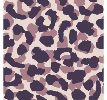 Sticker Frise Murale Camouflage violet - TenStickers