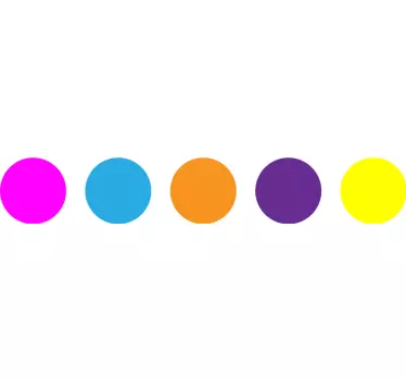 Sticker géométrique motif confettis colorés - TenStickers