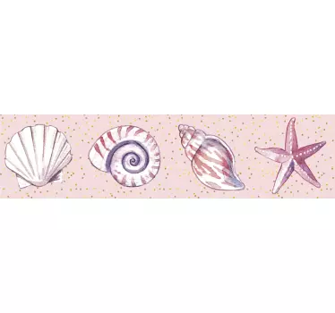 Frise Autocollante Frontière de la vie marine - TenStickers