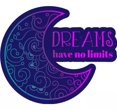 Sticker de Motivation Les rêves n'ont pas de limites - TenStickers