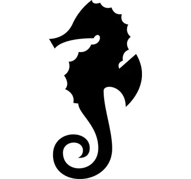 Sticker Mural Poisson Hippocampe - TenStickers