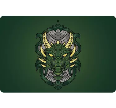 Sticker PC Illustration de tête de dragon - TenStickers