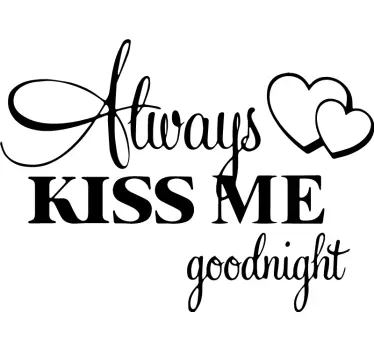 Sticker citation design d'amour - TenStickers