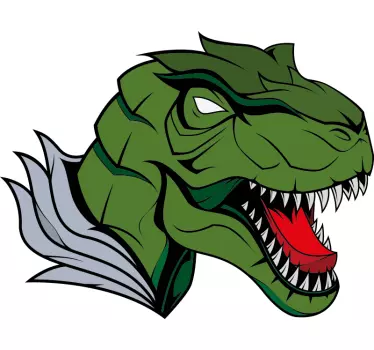 stickers muraux dinosaure Illustration de tête de t-rex - TenStickers