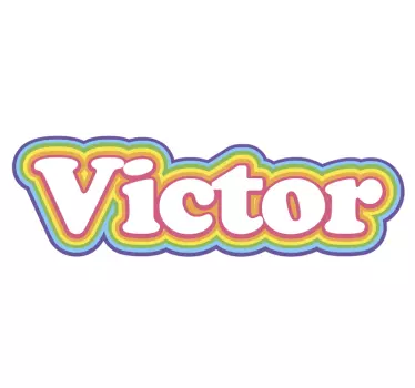 Autocollant autres textes autocollant nom personnalisé - TenStickers