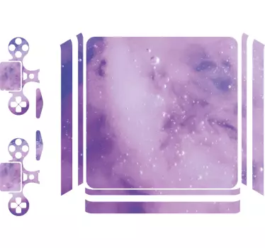 Sticker motif éclat de violet - TenStickers
