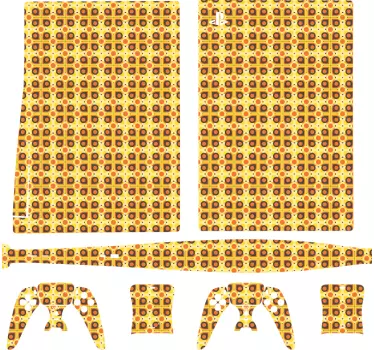 Sticker ps5 enveloppe à motifs colorés - TenStickers