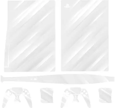 Skin PS5 Blanc avec des lumières brillantes - TenStickers
