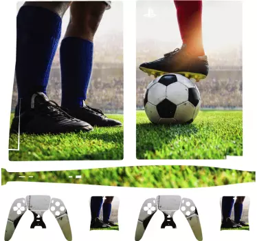 Sticker ps5 action de jeu de football - TenStickers