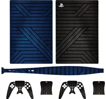 Sticker ps5 accessoire de jeu rayé - TenStickers