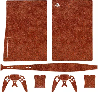 Sticker ps5 finition texture rustique - TenStickers