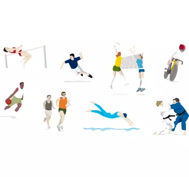 Sticker sports divers - TenStickers