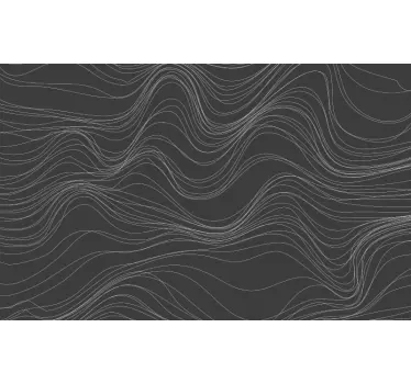 Sticker Meuble Textures de vagues - TenStickers