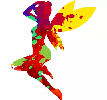 Sticker fées contour vibrant - TenStickers