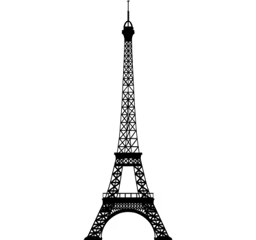 Sticker Paris Tour Eiffel monochrome - TenStickers