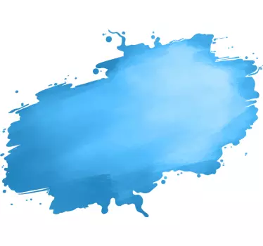 Sticker motif éclaboussure bleue douce - TenStickers