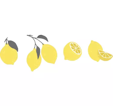 Autocollant Photo Ensemble de citron - TenStickers