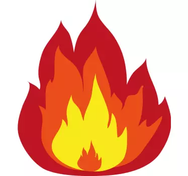 Autocollant Voiture Feu - TenStickers