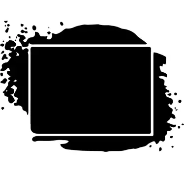 Sticker cadre éclaboussure abstraite - TenStickers