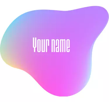 Autocollant Personnalisé Fluide dégradé de logo personnalisé - TenStickers