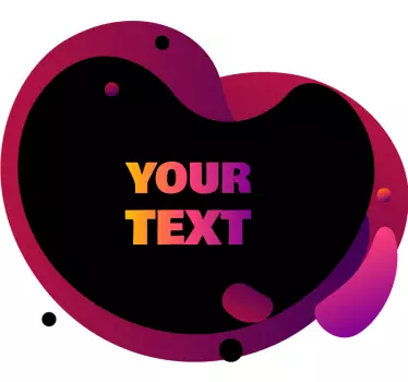 Sticker personnalisable texte en gras personnalisable - TenStickers