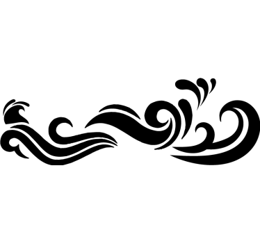 Autocollant Voiture Vagues éclaboussent les couleurs - TenStickers
