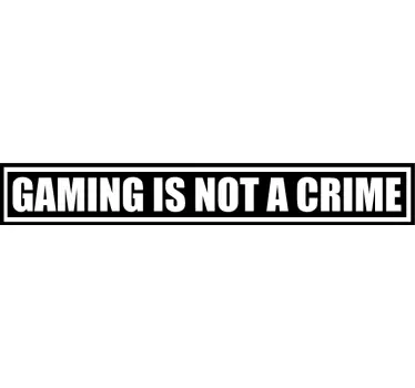 Sticker texte déclaration de passion gaming - TenStickers