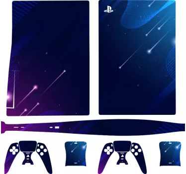 Sticker ps5 motif de jeu cosmique - TenStickers