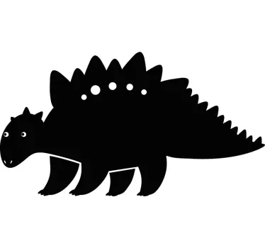 Stickers Dinosaure Silhouette de stégosaure style nordique - TenStickers